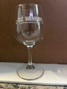 Rare! “Wizard Of” Oz Winery Sampling Wine Glass Wamego Kansas Drinkware Souvenir