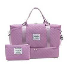 Weekender Bags for , Travel Duffel Bag with Shoe Compartment Wet Pocket, La...