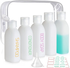 Travel Bottles for Toiletries 5 Pack 3.4Oz Travel Size Containers
