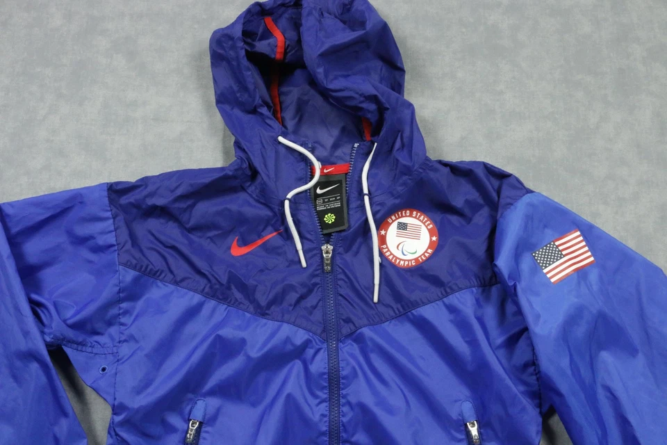 Chaqueta Equipo Paralímpico de Estados Unidos Juvenil XS Azul Olimpiadas EE. UU. Nike Con Capucha Foto 2 de 4