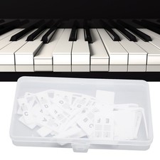 Piano Keyboard Note Label Removable Silicone Reusable Piano Notes Guide Sticker