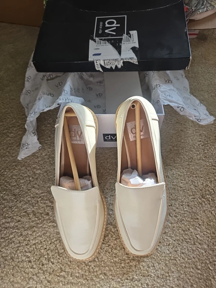 Женские мокасины Dolce Vita цвета слоновой кости Fran размер 7 без шнурков с коробкой - Изображение 2 из 4