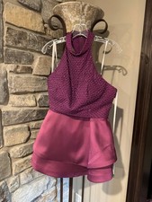 Alyce 2651 Plum Purple 2 piece Cocktail Dress sz 10 NWT Sale!