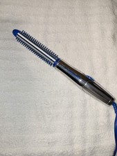 Revlon RV033 Heated Styling Brush Curling Iron Hair Styler Blue 15W