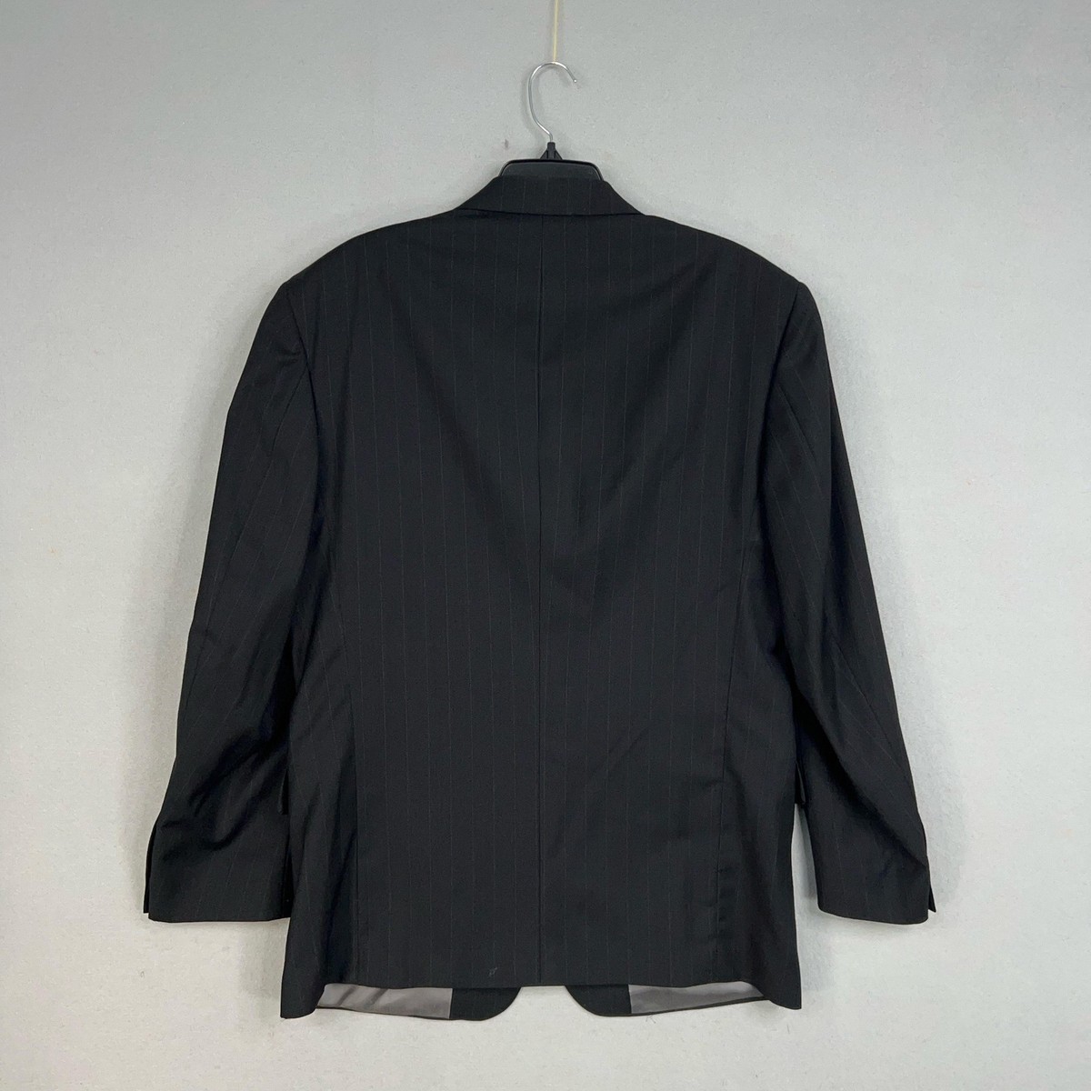 Vintage Givenchy Monsieur Jacket Mens 44 Pinstripe Wool Sport Coat