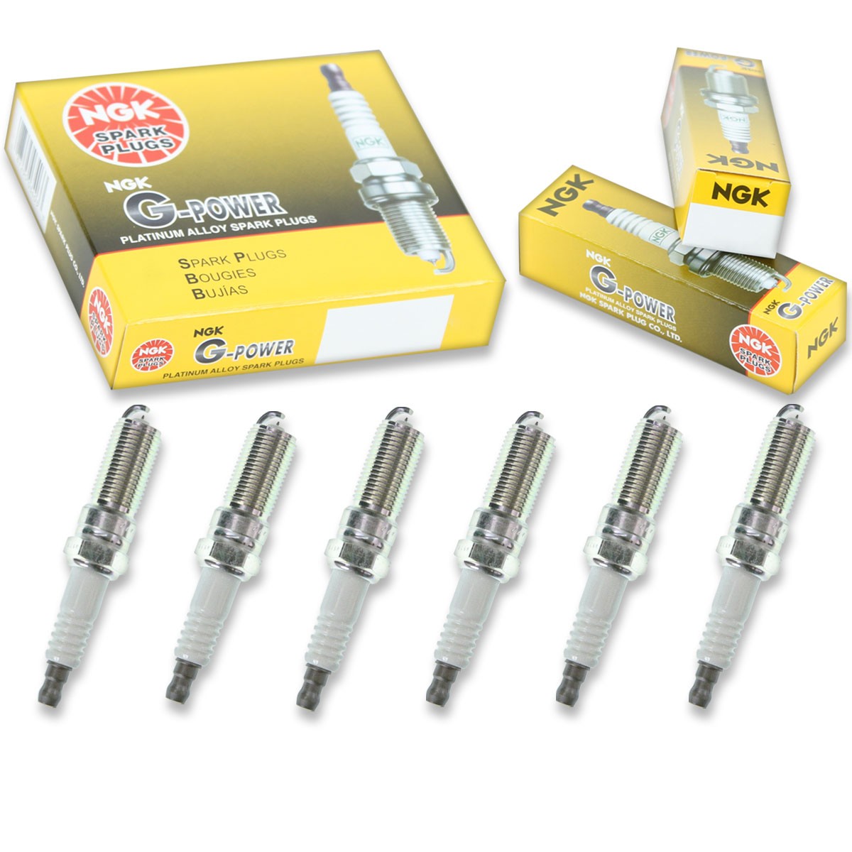 6 pcs NGK G-Power Spark Plugs for 2007-2011 Ford Edge 3.5L V6 - Engine Kit fv