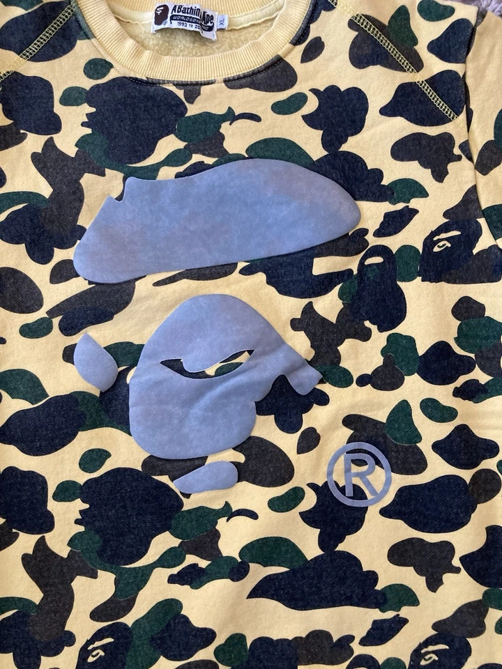 Подлинный камуфляжный жаккард A Bathing Ape Kids размер XL (18) уличная одежда - Изображение 2 из 4