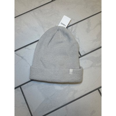 VUORI Alpine Waffle Knit Beanie  Grey  Winter Hat NEW W/ TAGS Cap