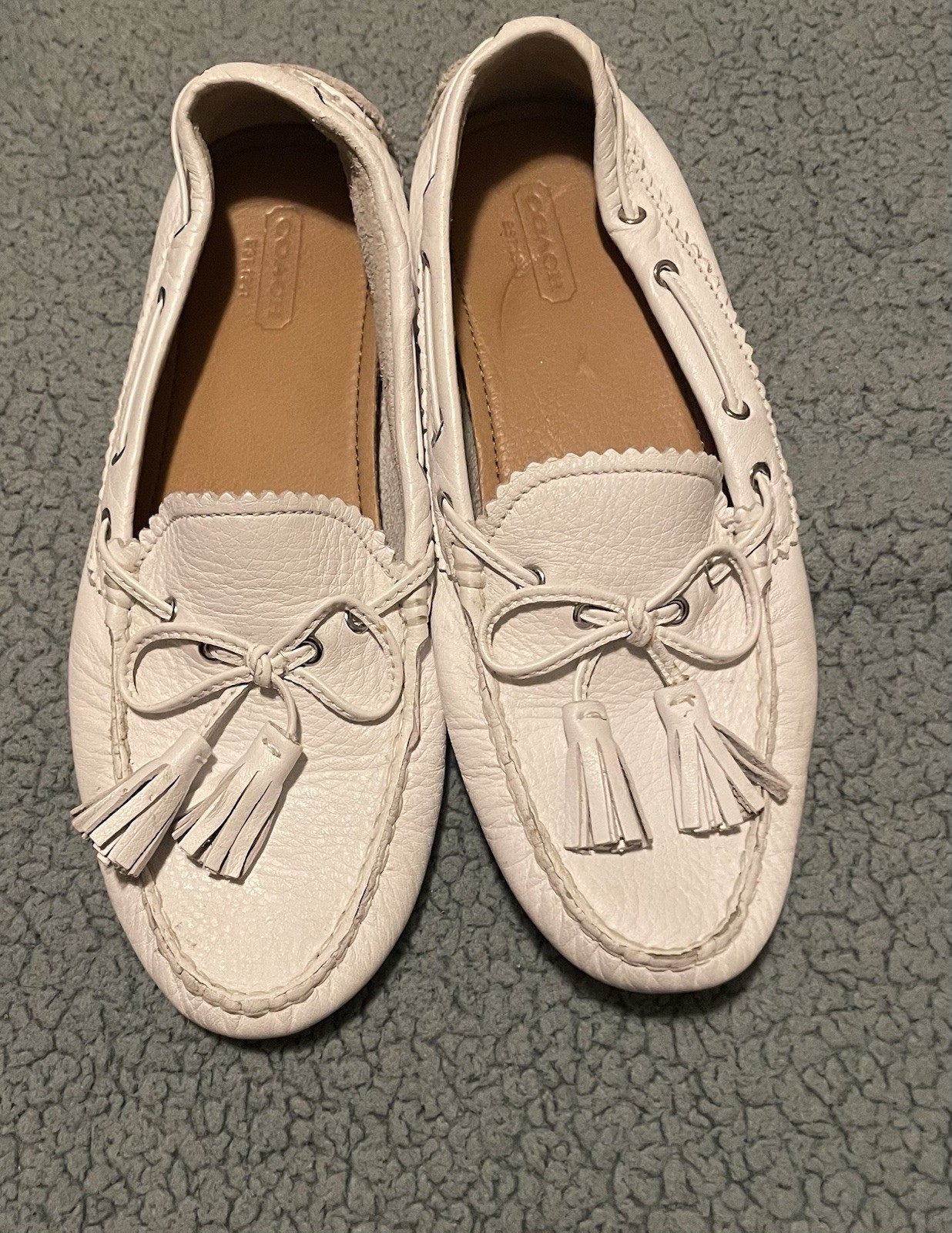 Coach Women’s White Loafers Size 7