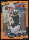 2025 Panini Prizm Orange Prizm Drake Maye #165 New England Patriots NFL SP /249
