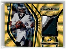2020 Panini Certified #14 Jalen Hurts New Generation Jerseys Mirror Gold #/25