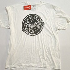 Fanatics Indiana Fever WNBA White Graphic Logo T-Shirt Size XL Clark fans NWT