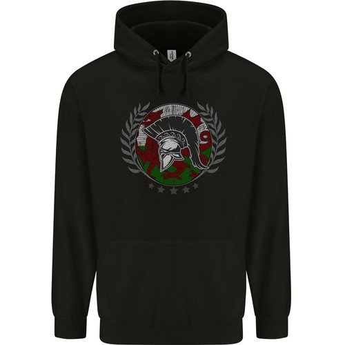 Welsh Bodybuilding Flag Gym Training Wales Childrens Kids Hoodie