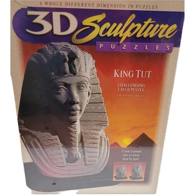 King Tut 3D Sculpture Puzzle Milton Bradley New Sealed VTG 