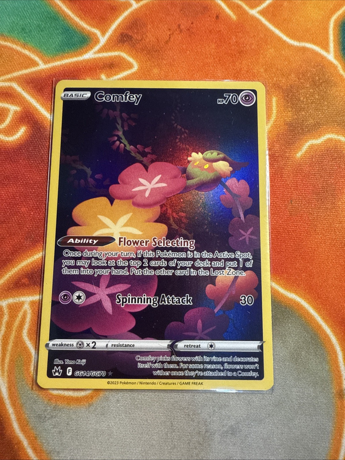 Pokemon Comfey GG14/GG70 Galarian Gallery Ultra Rare Crown Zenith NM