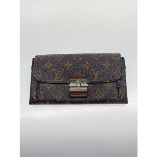 Louis Vuitton Elysées Wallet Monogram Canvas Black Ladies From Japan