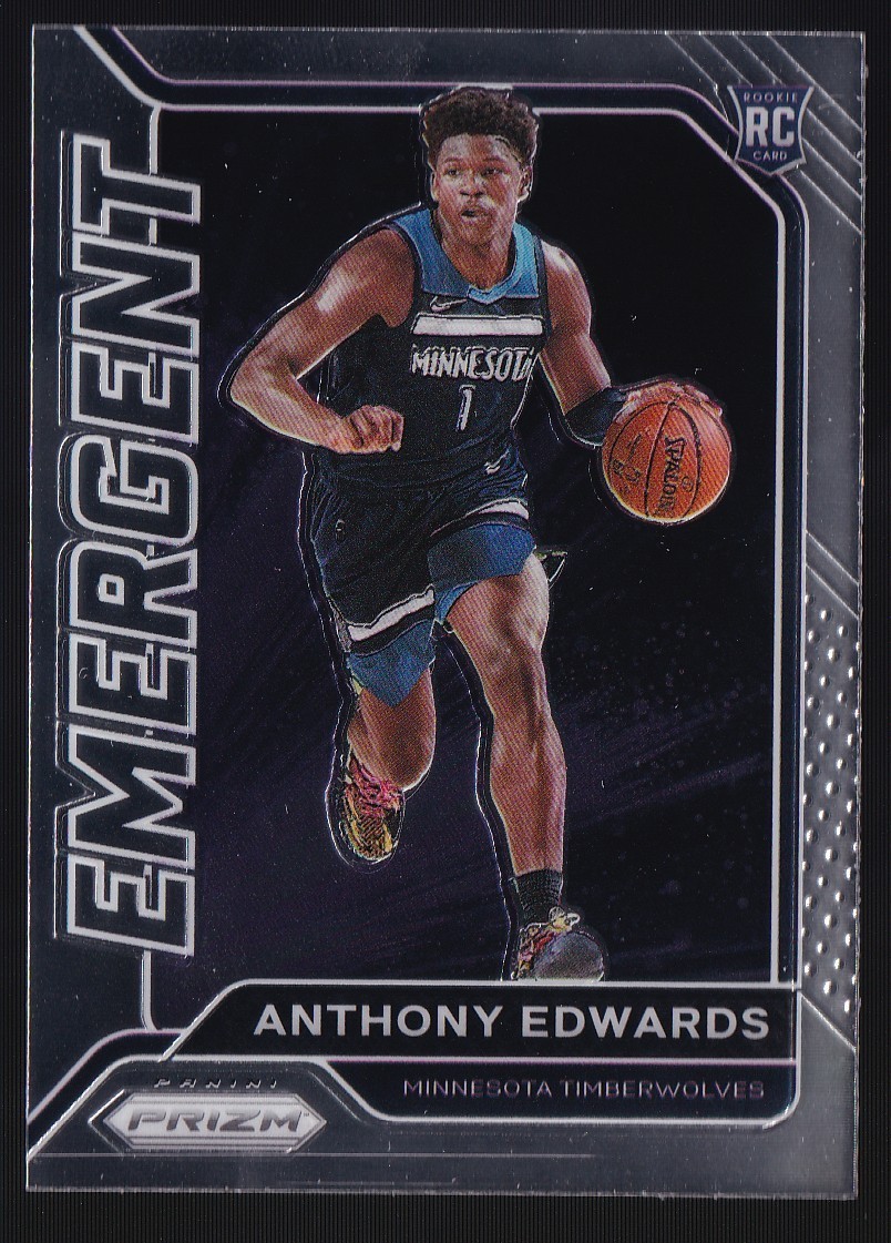 2020-21 Panini Prizm Emergent Anthony Edwards #3 (RC) Rookie
