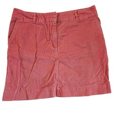 Vineyard Vines Corduroy Fall Mini Skirt Women's Size 10 Coral Cotton Casual
