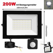200W PIR Motion Sensor Lights LED Floodlight Outdoor Flood Security Wall Lamp UK