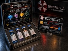 Umbrella Corporation 10ml Boxed Lab Set Prop Hive Master Override Key Card Umbrella Corporation 10ml Boxed Lab Set Prop Hive Master Override Key Card
