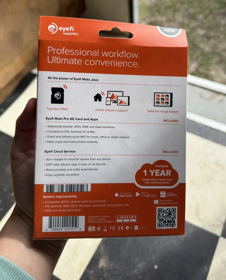 Eyefi Eye-Fi Mobi Pro 16GB Wifi Class 10 SD HC Memory Card NEW  - Image 2 of 3