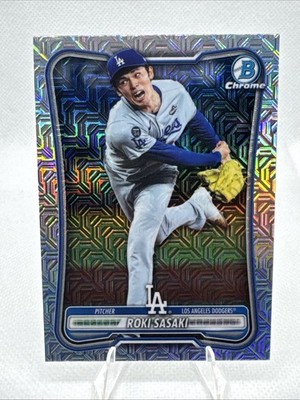 2026 Bowman Roki Sasaki Chrome Mega Mojo Refractor #63 Dodgers