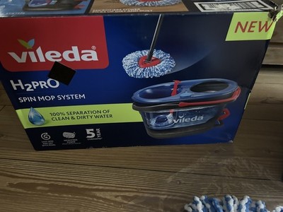 Vileda H2prO Wischmopp mit Eimer und Frischwassersystem