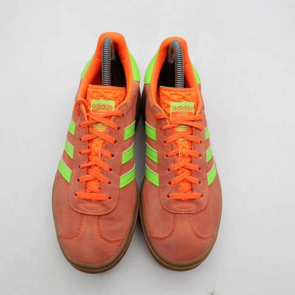 Adidas Originales Gazelle Negrita Para Mujer Talla 7 Gamuza Solar Naranja Verde Goma Foto 2 de 4
