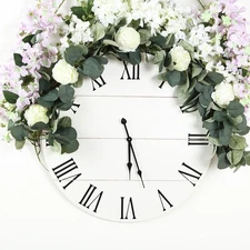 48-Inch Frosted Green Artificial Eucalyptus Leaves Ranunculus Flowers Garland