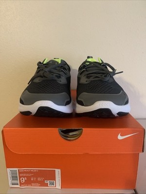 Men s 9.5 Nike React Miller 2  Smoke Grey/Volt T-Black