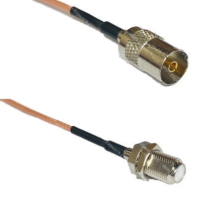 RG316 DVB TV Pal Female to F FEMALE RF Cable Rapid-SHIP LOT