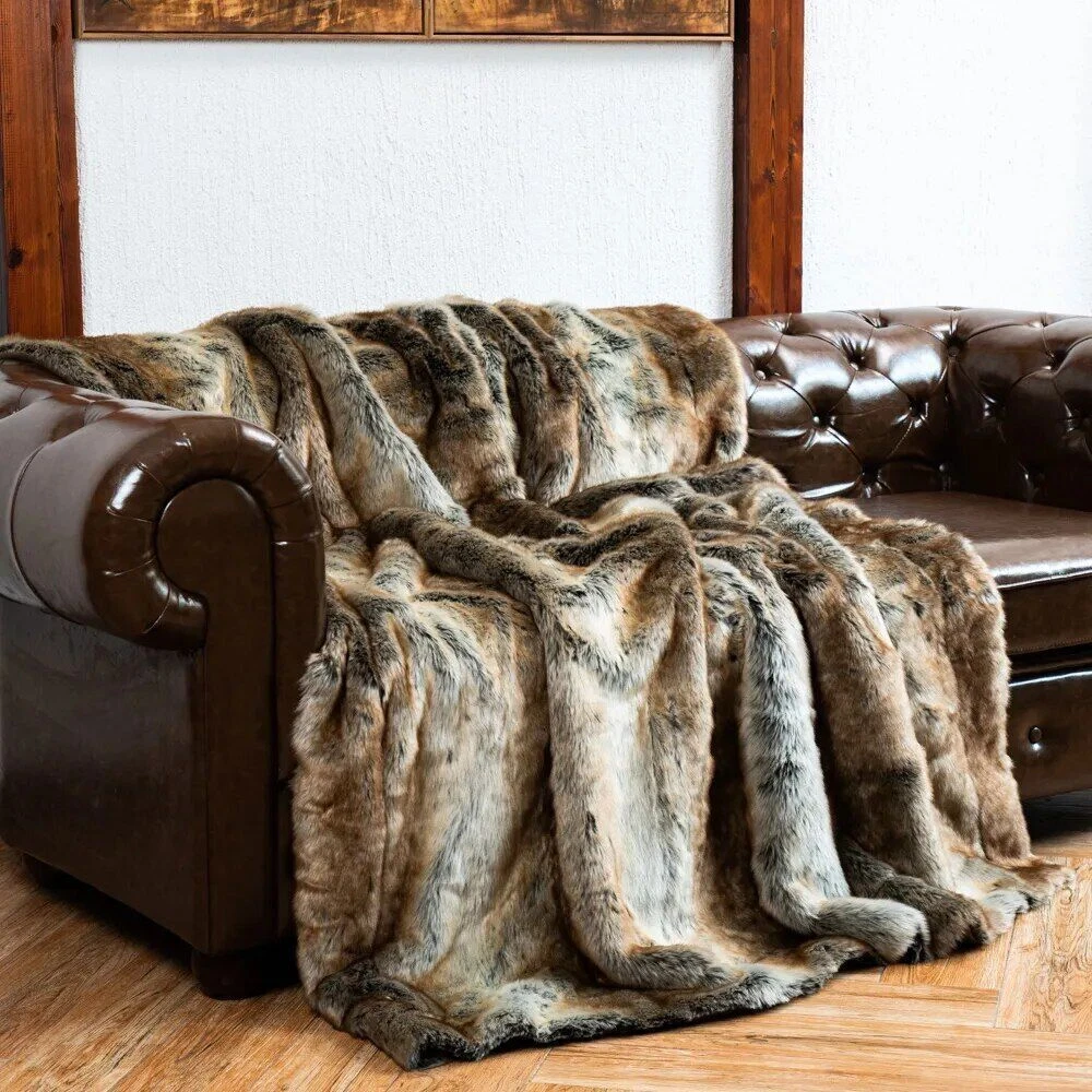 Leather sofa cheap throw blanket