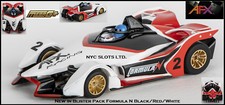 AFX Mega G+ Formula N Black/Red/White #2 HO Slot Car 22015 Fits Auto World 