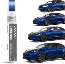 Car Touch Up Paint Deep Blue Metallic PPSB  for Tesla Model Y/3/S/X, 2 in 1 DIY