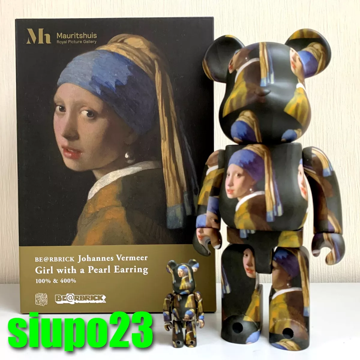 Bearbrick Johannes Vermeer (Girl with a Pearl Earring) 1000%