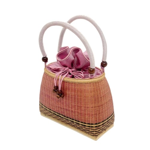 Bag Bamboo Hand Women Handbag Vintage Handicraft Natural Thai Artisan Small - Picture 8 of 8