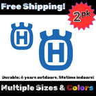 2x Husqvarna Sticker - Laptop Motorcycle Vinyl Decal Dirt bike USA Made