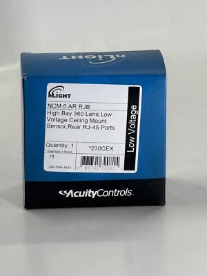 nLight NCM 6 AR RJB High Bay 360 Lens Low Voltage Ceiling Mount Sensor