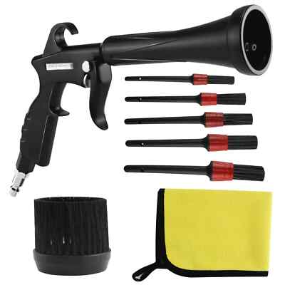 Tornado Air Cleaning Gun with Rubber Guard and Brass Adjustable Air Flow Nozzle