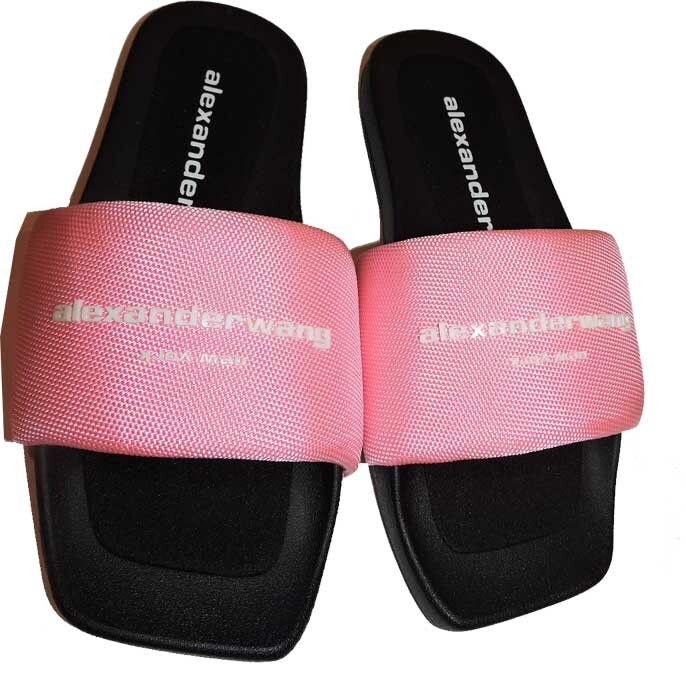 【関税込み】Aw Webbing Pool Slides - Alexander Wang - Polyes AW Pool Slide in Nylon in WHITE | alexanderwang®