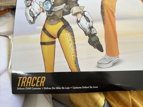 Overwatch Tracer Girl's Deluxe Child Halloween Costume Small 4-6 NEW - Picture 3 of 6