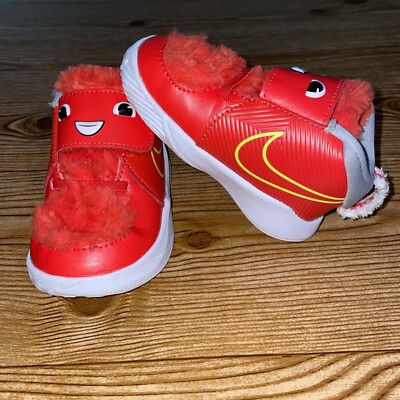 Nike Team Hustle D 9 Lil Fast n Furry Red Shoes CT4066-400 Boys Toddler Size 5C