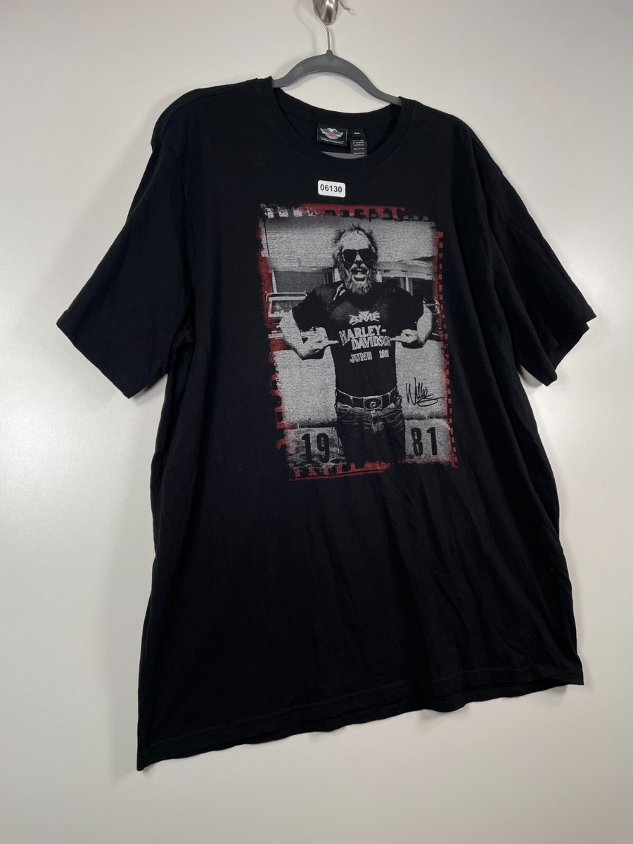 Harley Davidson Mens Willie G. 1981 Eagle Black T Shirt Sz