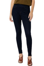 HUE Women's Ultra-Soft Curvy Denim Legging Midnight Rinse