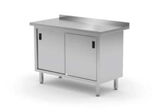 Wandarbeitstische mit Schrank und Schiebetür...