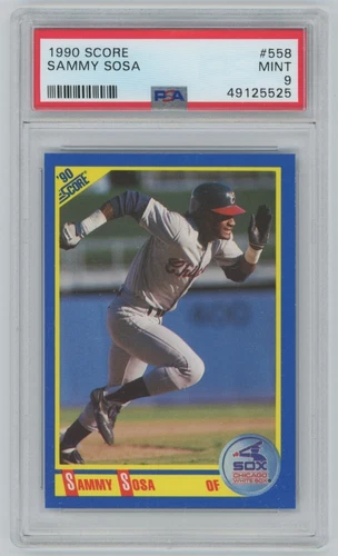 1990 Score Sammy Sosa Rookie PSA 9 Chicago White Sox #558