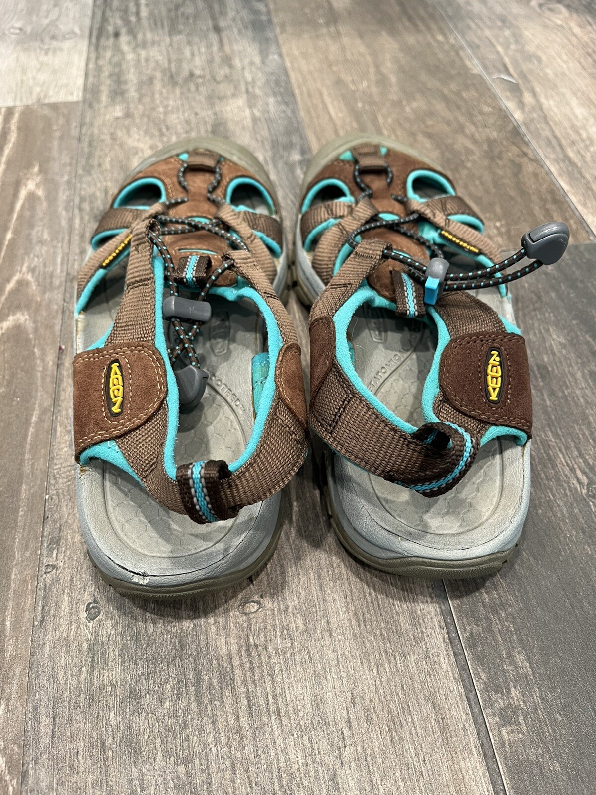 KEEN Venice H2 sandali sportivi da donna in pelle marrone impermeabili scarpe da trekking 7 5