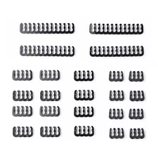 24 Pcs Extension Cable Management Kit Wire/Cord Organizer Cable Comb Clamp Clip