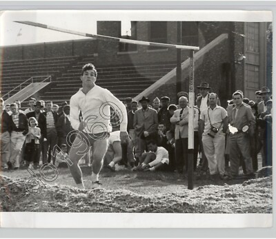 Glenn Lewis High School Decathlon Champion High Jump 1956 PRESS PHOTO