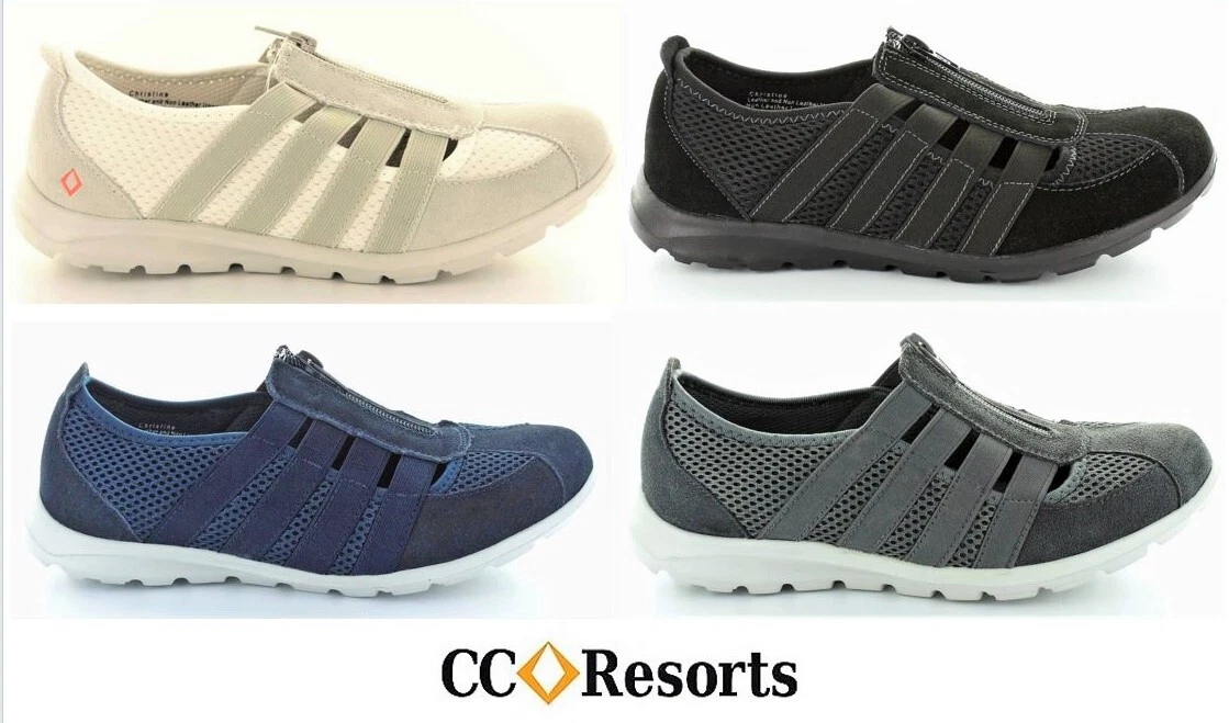 CC Resorts Shoes Cloud Comfort Christine zip up Sneaker Walking Shoe Christine